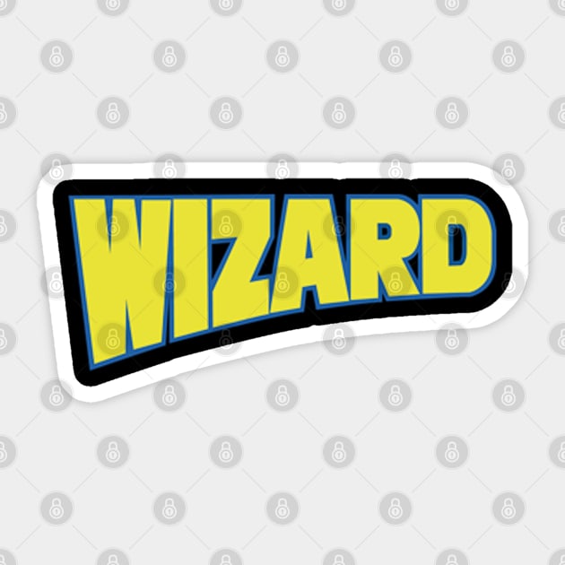 Wizard Magazine Logo Sticker by That Junkman's Shirts and more!